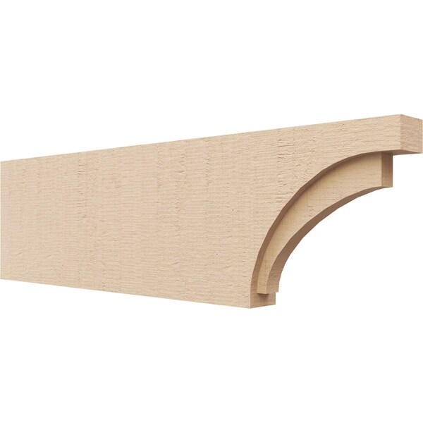 Ekena Millwork 2in. W x 8in. H x 28in. L Rivera Woodgrain TimberThane Rafter Tail, Primed Tan RFTUR02X08X28RIVRCPR - main